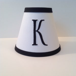 MADE TO ORDER Monogrammed Sconce/Chandelier Shade
