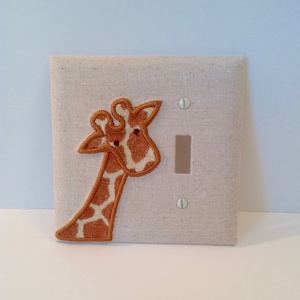 MADE TO ORDER Giraffe Light Switch Cover Plate (other sizes available)