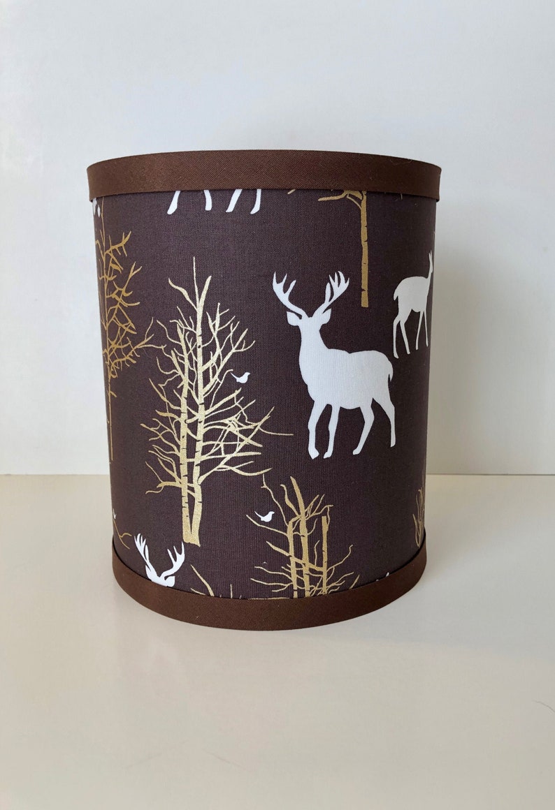 Brown Woodland Animals Lamp Shade Etsy