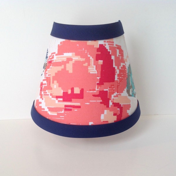 MADE TO ORDER Pixelated Roses Night Light (coral, navy, white, peach, aqua) (monogramming available)