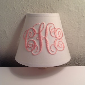 MADE TO ORDER Abigail Monogrammed Night Light (other colors available for monogram)