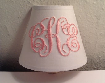 MADE TO ORDER Abigail Monogrammed Night Light (other colors available for monogram)