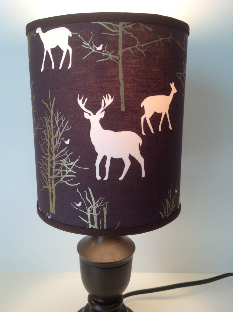 Brown Woodland Animals Lamp Shade Etsy