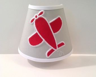 MADE TO ORDER Airplane Applique Night Light (other colors available)