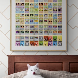 Pokemon-poster: basisset 1e editie
