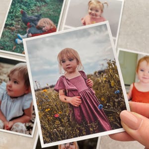 Photo Magnet for Birthday Gifts Unique Mother Father Memory Gift Custom Wallet Size Photo Magnet, Personalized Picture Fridge Magnet Decor