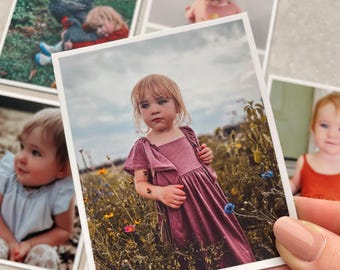 Photo Magnet for Birthday Gifts Unique Mother Father Memory Gift Custom Wallet Size Photo Magnet, Personalized Picture Fridge Magnet Decor