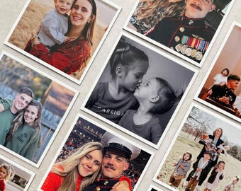 Photo Magnets for Family Personalized Picture Magnets Custom Magnets Fridge Photo Print Magnets Photo Decor Keepsake Personalized Logo Card