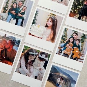 Print Digital Pictures Into Instant Retro Photos, Custom Photo Prints for Pet Family Wedding Birthdays Special Occasions Fast Turnaround