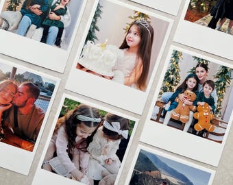 Print Digital Photos Into Instant Photos, Custom Photo Prints Turn Your Pet Family Wedding Birthdays Special Moments to Instant Photos