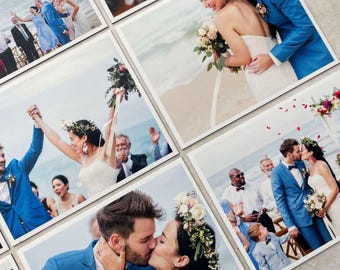 Magnets photo personnalisés Magnets personnalisés pour réfrigérateur Magnets cadeaux de mariage Magnets photo 5e anniversaire de mariage