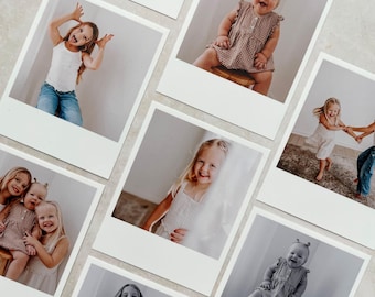 Benutzerdefinierte Mini Fotodruck Instant Film Style Andenken Jahrestag Geburtstagsgeschenk für Ihn Familienfotogeschenk personalisierte Valentinskarte