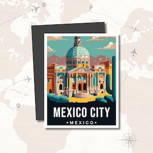 Mexico Souvenir Magnet Decals Fridge Decor, Iconic City Nature Landmark Collectible Magnetic Decor, Global Travel Adventure Gift