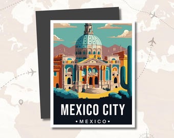 Mexiko Souvenir Magnet Aufkleber Kühlschrank Dekor, kultige Stadt Natur Wahrzeichen Sammler Magnet Dekor, Globales Reise Abenteuer Geschenk