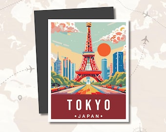 Tokyo Japan Kühlschrank-Magnet - Reise-Andenken-Geschenk, moderner Foto-Magnet für Kühlschrank, Schließfach, Geschirrspüler | Abenteuer-Erinnerungs-Andenken