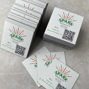 Ímãs comerciais personalizados com logotipo quadrado, cartão de geladeira comercial resistente a arranhões, ímã exclusivo para pequenas empresas, marketing de marca imobiliária