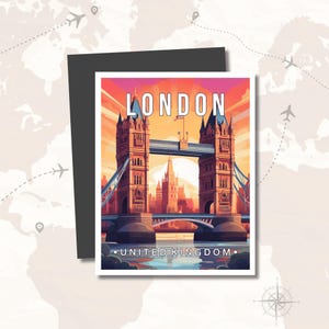 Viajes a Londres: Destinos, imanes para nevera, lugares emblemáticos, objetos de colección, recuerdos de la ciudad y la naturaleza, decoración, viajes globales, regalo de cumpleaños único.