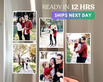 Photo Magnets Custom Photo Magnets Photo Magnet for Birthday Gifts Unique Valentines Gift Custom Wallet Size Photo Magnet Fridge Magnet