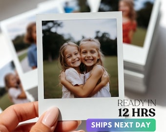 Photo Retro Print Personalized Decor for Album Gift Custom Photo Printing Wedding Gifts Small Picture Prints Room Custom Square Photos Card