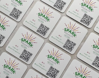 Custom Business Branding Magnets Custom Square Logo Scratch Resistant Business Fridge Card Event Trade Craft Show Markets Logo Branding
