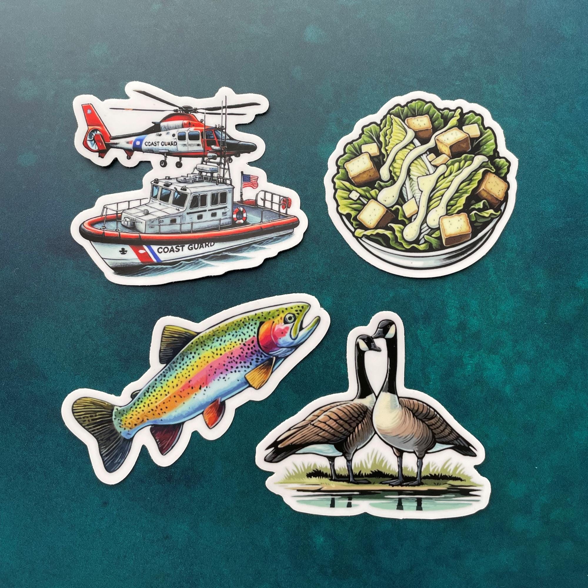 Caesar Sticker Caesar Salad Sticker Aesthetic Decor Tumblers Stickers Waterproof ...