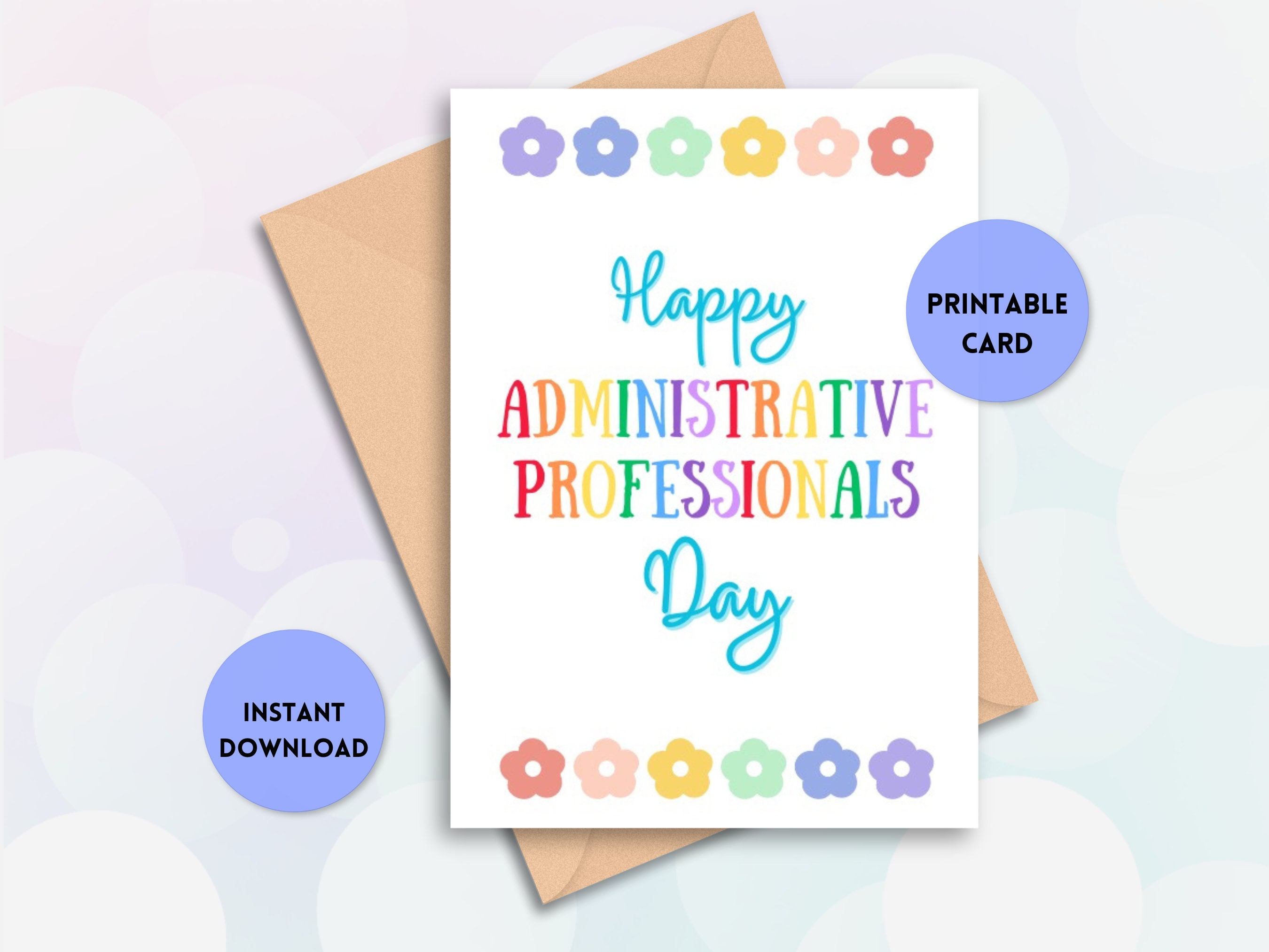 Administrative Professionals Day Card, Administrative Day Gift ...