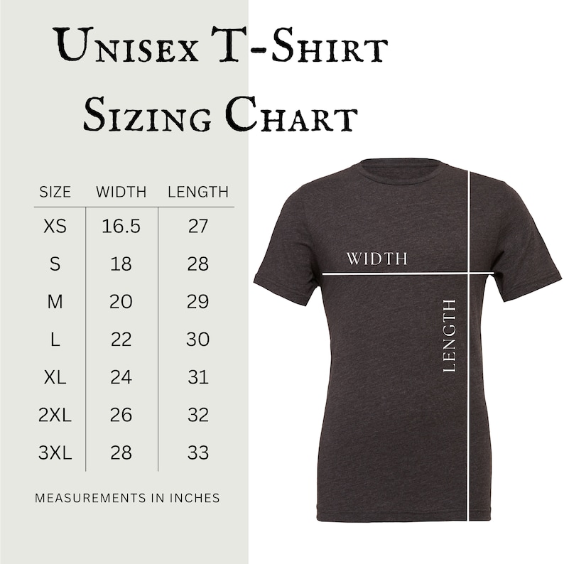 Sizing Chart