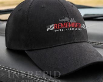 Remember Everyone Deployed RED Friday Hat - Military Support Baseball Cap