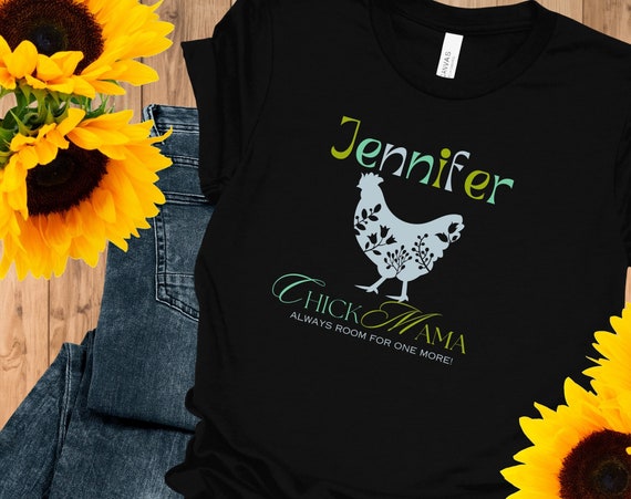 Chicken Mom Shirt, Custom Mom Shirt, Mothers Day Gift, Gift for Mom, Grandma Gift, Mom Kitchen Gift, Personalized Mom Shirt, Funny Mom Shirt