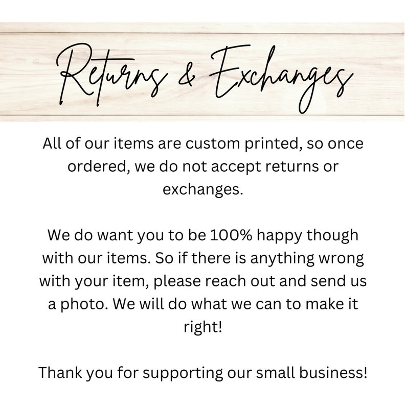 Shop Policy