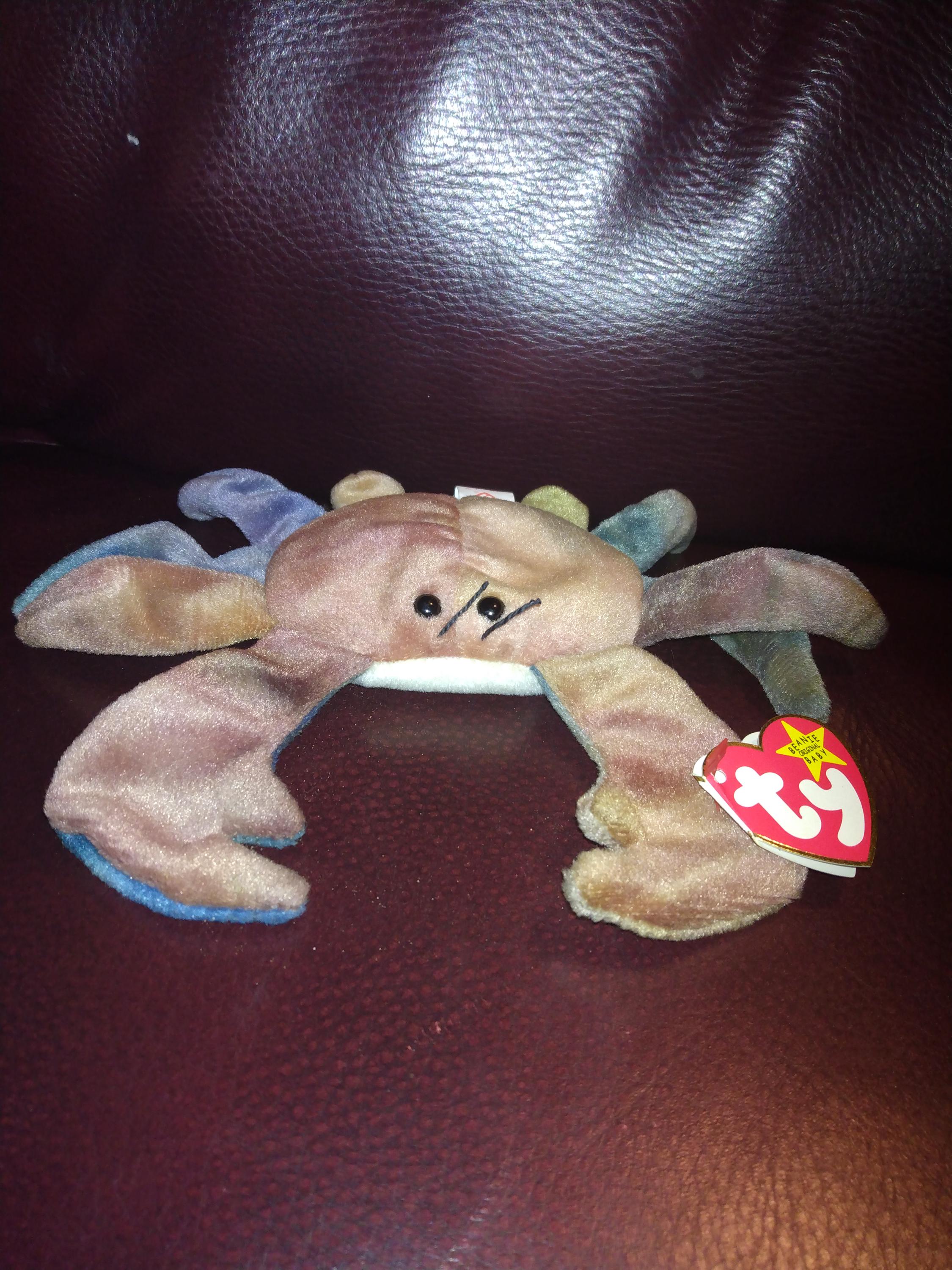 Plush Beanie Baby Crab Worth Ty Beanie Baby: Digger The Red Crab