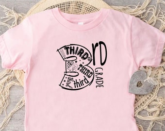 Third Grade Shirt,3rd Grade T-Shirt,Third Grade Kids Tshirt,3rd Grade Typography T-Shirt,Back to School,3rd Grade Teacher Tee,Teacher Gift