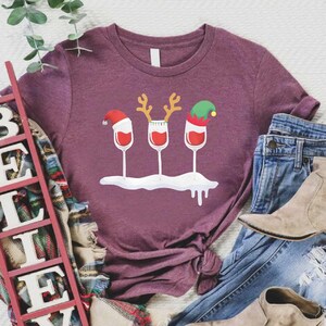 Christmas Drinking Shirt, Merry Christmas Cocktail Shirt,Christmas Party Tee,Funny Christmas Shirt,Christmas Wine Tee,Holiday Drinking Shirt