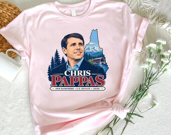 Chris Pappas 2026 Shirt, New Hampshire Senate Tee, NH Election 2026 T-Shirt, New Hampshire Political Graphic Tee
