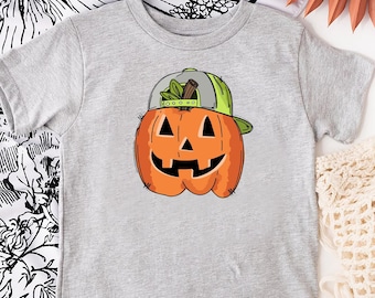 Boy Pumpkin Shirt,Boys Halloween Shirts,Pumpkin Ballcap,Halloween Boy Shirt,Pumpkin Toddler Boy Shirt,Fall Boy Outfits,Pumpkin Boys Tee