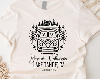 Custom Camping Bachelorette Party Shirt,Custom Camp Bridal Shower Shirts,Camping Bachelorette Shirt, Bride Camping Gift,Mountain Bride Shirt