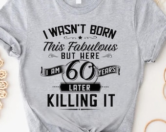 Vintage 60th Birthday Shirt,Born in 1965 Tee,Funny 60 Years Old Gift,Retro 60th Birthday Present for Men & Women,Vintage Birthday Present