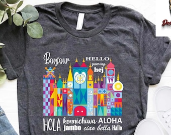 World Languages,Hello Shirt,Small World Disneyland Gifts,Disney Family Vacation Shirts,Epcot World Showcase Tee,Epcot Trip Shirt, Disneyland