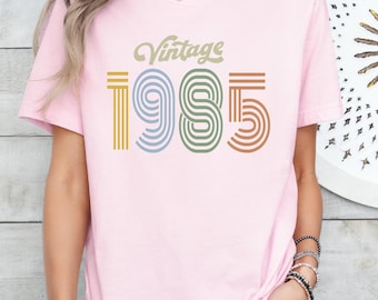 Personalized Vintage Birth Year Shirt, Retro Birthday Tee, Classic Year Custom T-Shirt, Timeless Gift for Men & Women, Classic Vintage Tee