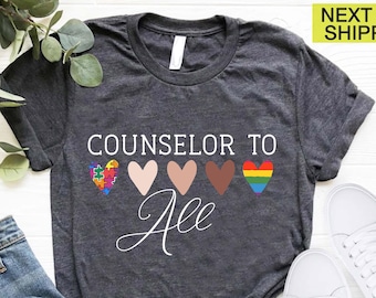Guidance Counselor Shirt,School Counselor Shirt,School Counseling Gifts,Counselor To All,Therapy Shirt, 1st Day of School,Back to School Tee