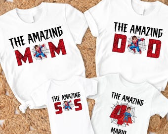 Custom The Amazing Birthday Boy Shirt, Superhero Theme Kids Tee, Personalized Comic Style Birthday Outfit for Boys, Boy Birthday Apparel