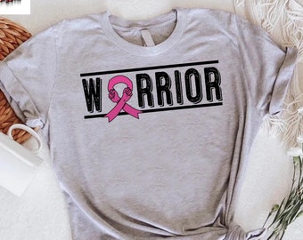 Breast Cancer Warrior Shirt, Breast Cancer T-shirt, Breast Cancer Awareness,Pink Ribbon Tee,Breast Cancer Gifts,Breast Cancer Month Apparel
