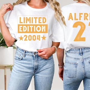 2004 Limited Edition 21st Birthday Shirt, Born in 2004, 21st Birthday Gift, Vintage Birthday Tee for Men & Women, Retro 21st Birthday Gift