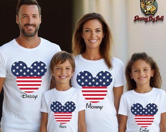 Mickey 4th of July Shirt,Disney Patriotic Family Tee,Mickey American Flag Shirt,Custom Disney 4th of July Shirt,Disney Family Matching Shirt