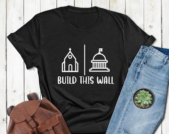 Pro Choice Protest Shirt,Freedom Religion Shirt,Build This Wall Shirt, Church And State Shirt, Christian National Shirt, Womens Rights Shirt