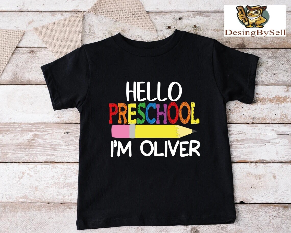 Hello Kindergarten Shirt - Kids First Day Of School Shirt For Boys & Girls