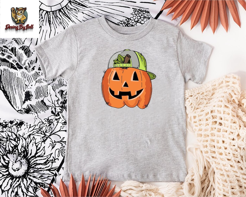 a t - shirt with a pumpkin on it