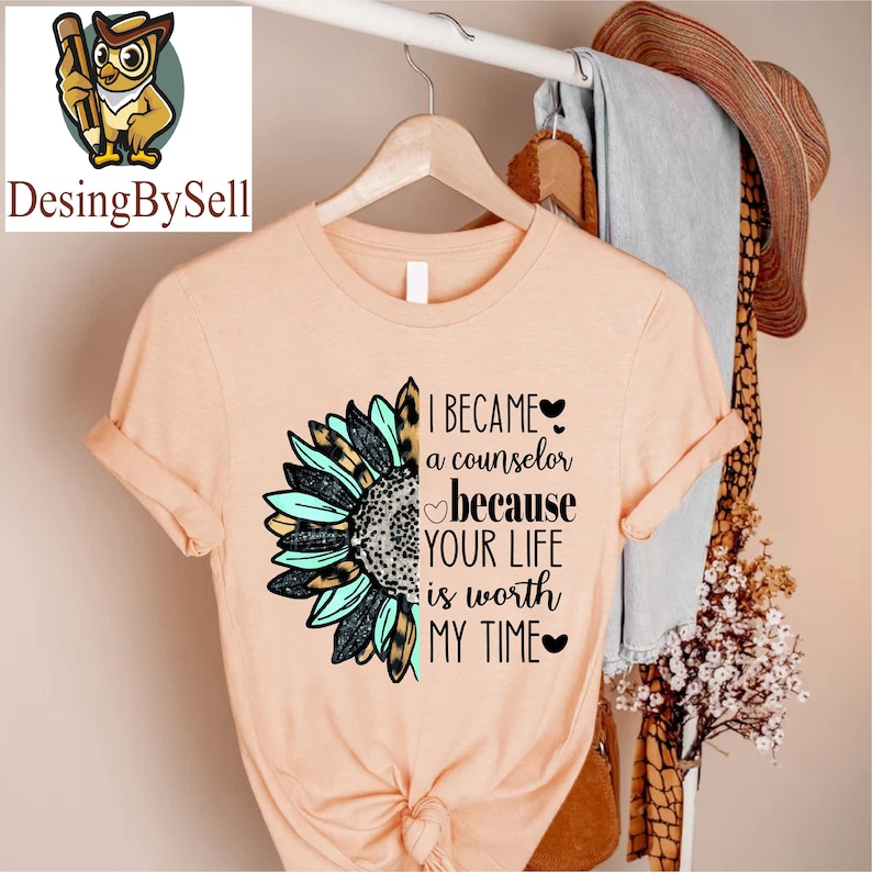 a t - shirt with a sunflower on it