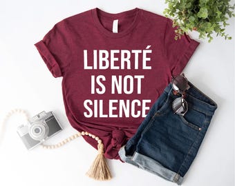 Liberte Is Not Silence T-Shirt, Human Rights Protest Tee, Freedom Graphic Shirt, Activist Statement Apparel, Social Jusice for Venezuela