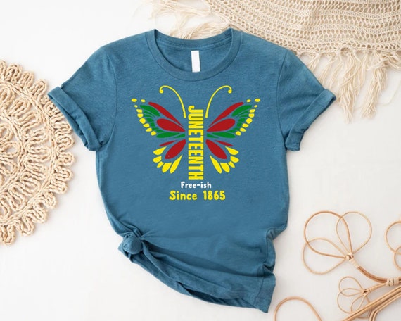 Juneteenth Butterfly Shirt, Freeish Since 1865 Shirt, Black History Shirt, Independence Shirt, Freedom Shirt, Juneteenth 1865 Shirt, Blm Tee